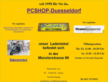 Tablet Screenshot of pcshop-duesseldorf.de